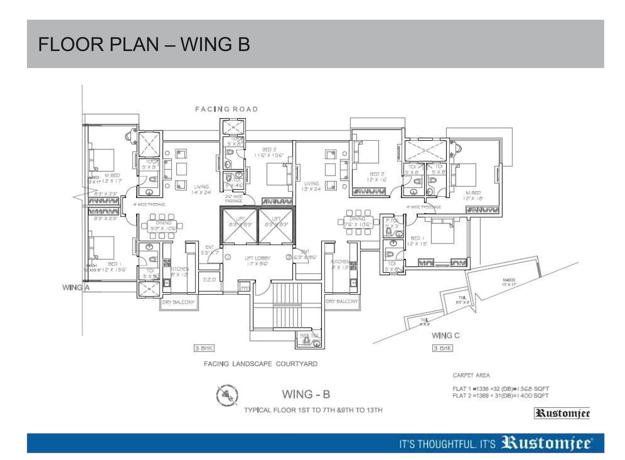 Floor Plan2 - Rustomjee Paramount, Khar West